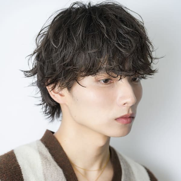 20代30代40代メンズラフニュアンスパーマ【上野】