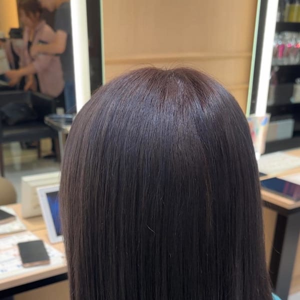 透明感カラー/ブリーチなしWカラー/髪質改善/伊勢原