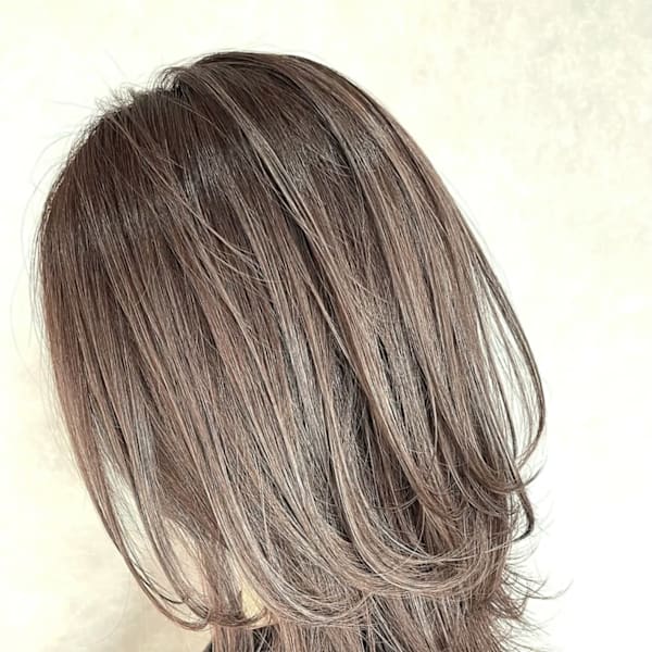 セミディレイヤー/グレージュ/イルミナカラー