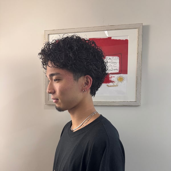 メンズスパイラルパーマ|Afinar新宿