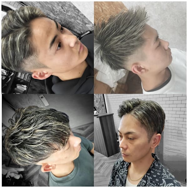 ハイライトメッシュカラー