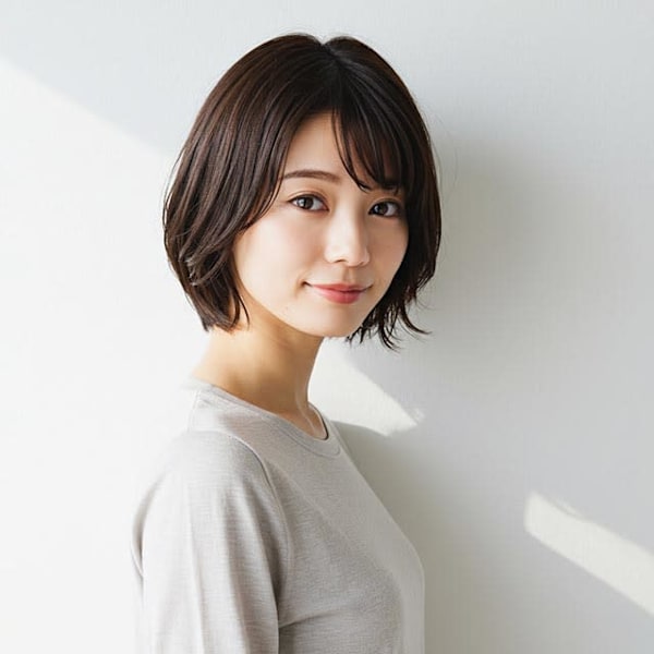 艶めくショコラ色の上品ボブ(梅田)