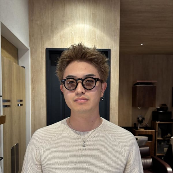 スパイキーショート/ベージュカラー/平塚美容室