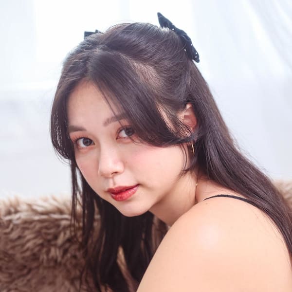 リボンアレンジヘア