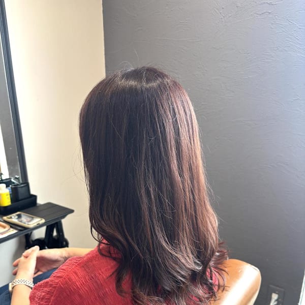 インナーカラー&フェイスフレーミング|半個室型美容室 Sourire 九産大前店