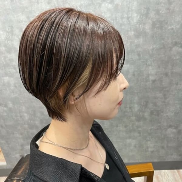 ショート／ボブ／インナーカラー/イヤリングカラー|glac