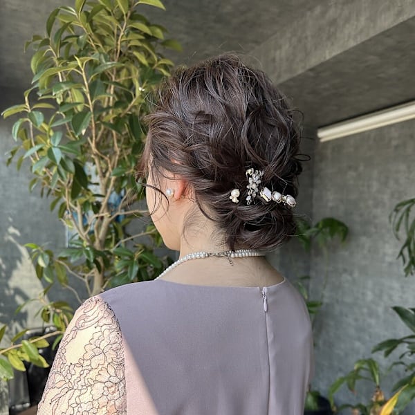 ふわふわシニヨン