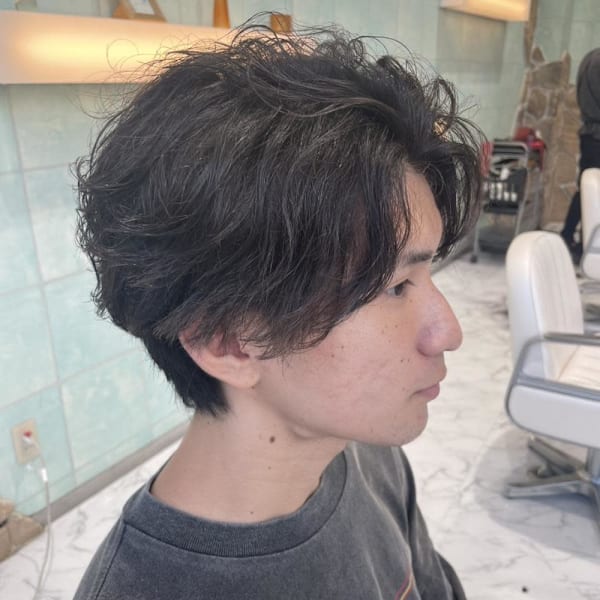 外人風無造作ヘア