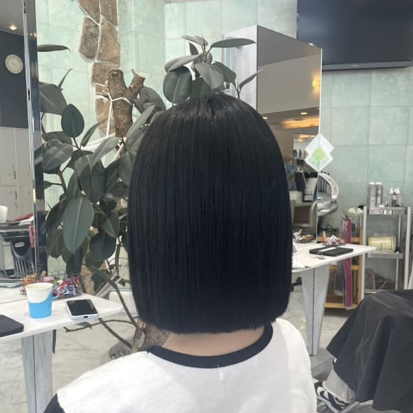 切りっぱなしボブ/ボブ