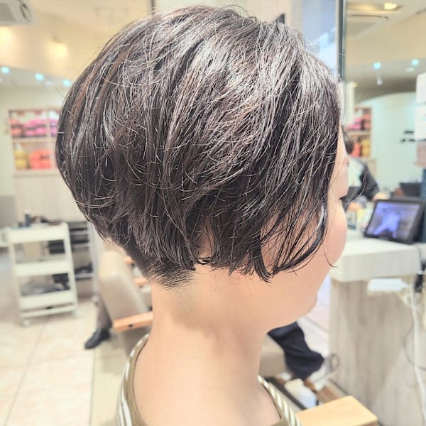 ショート 2ブロック パーマ