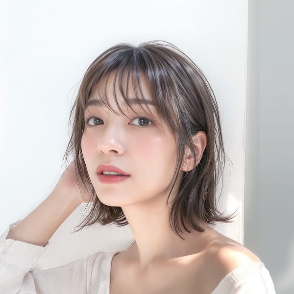 20代30代40代　ニュアンス外ハネ似合わせイメチェン＃60|TRAN9UIL graph