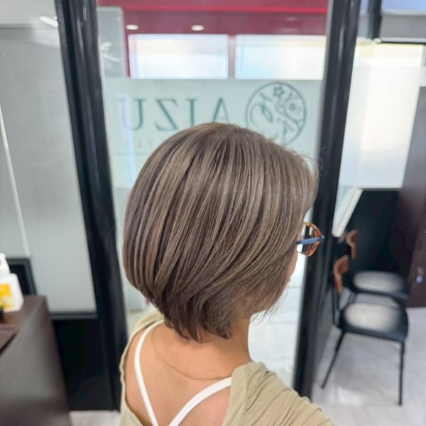 白髪ぼかしハイライト