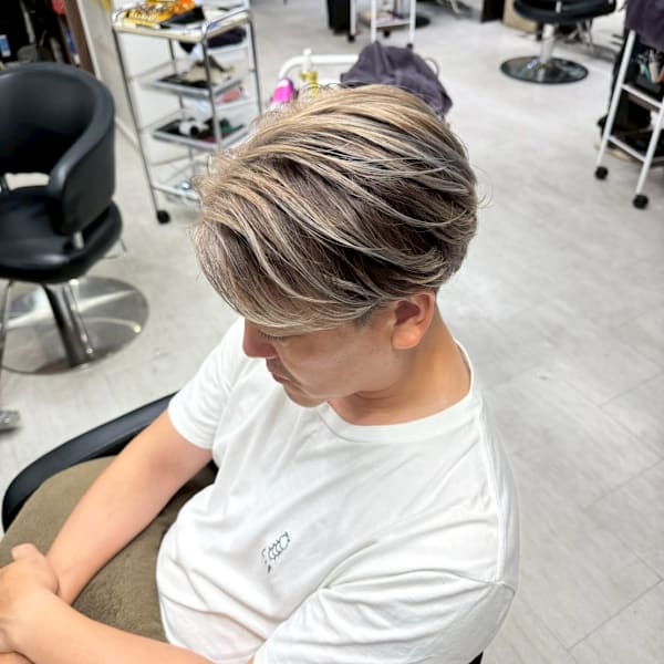 白髪ぼかしハイライト