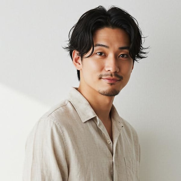 #メンズ眉カット　#メンズパーマ