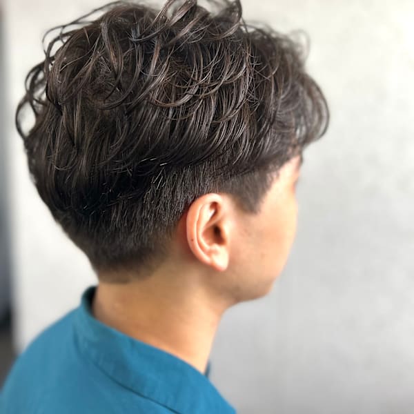 柔らかふんわりメンズパーマ