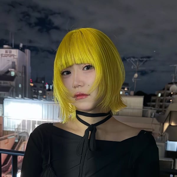 イエローカラー　ケアブリーチ　デザインカラー　表参道/原宿