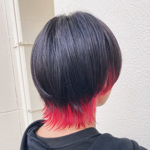 ウルフスタイルに【インナーカラー】で遊び心を！【目白メンズ】