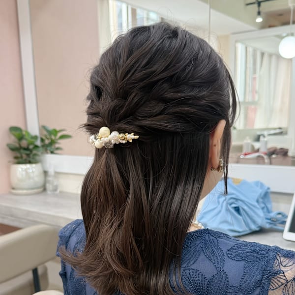 ヘアアレンジ/ヘアセット/お呼ばれヘア/まとめ髪/ツヤ髪