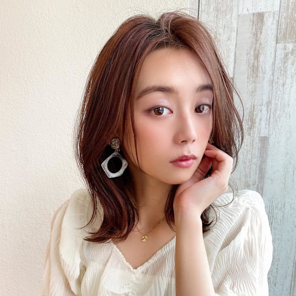 30代40代ぎりぎり結べる切りっぱなしボブ/タッセルカット