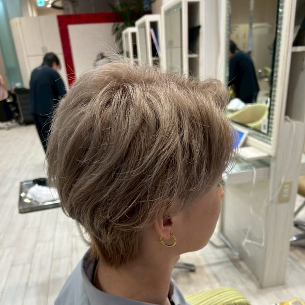 ツーブロック×刈り上げマッシュ