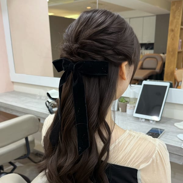 お呼ばれヘア/ヘアアレンジ/ヘアセット/ドレスヘアまとめ髪