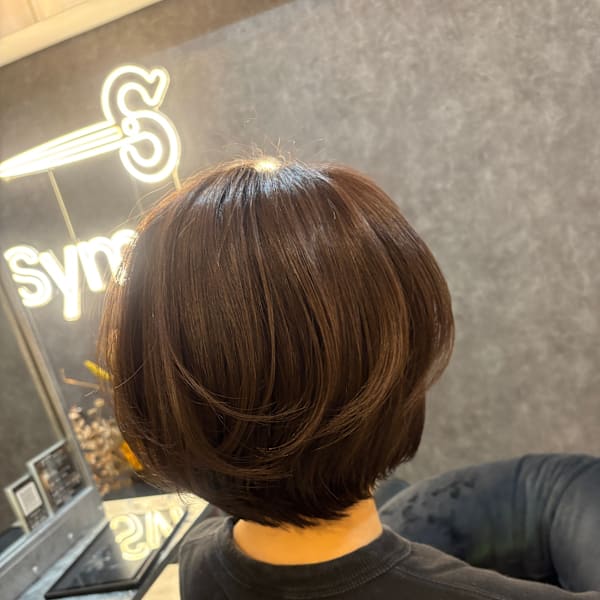 ショートボブ/ショート/ナチュラル/大人