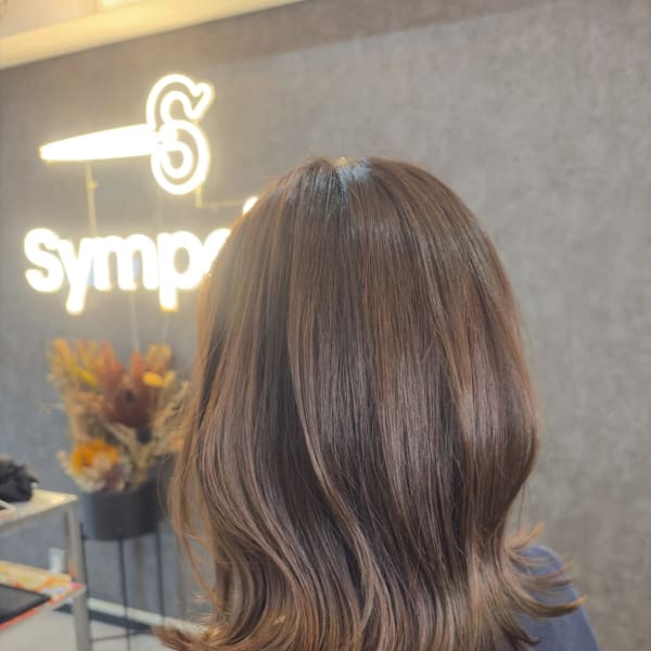 切りっぱなし/外はね/韓国/ミディアム