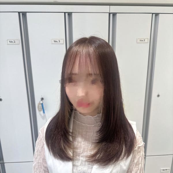 透明感カラー/ブリーチなしWカラー/髪質改善/伊勢原