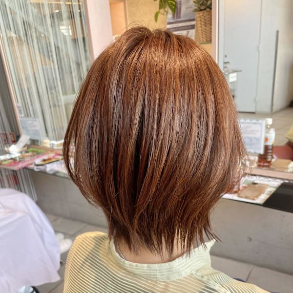 小顔見せくびれレイヤースタイル