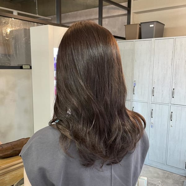 大人可愛い/アッシュブラウン/イルミナカラー/髪質改善カラー|latte hair lily
