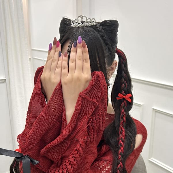 推しカラーで目立つ!立体猫耳×ツインテール *ひな*