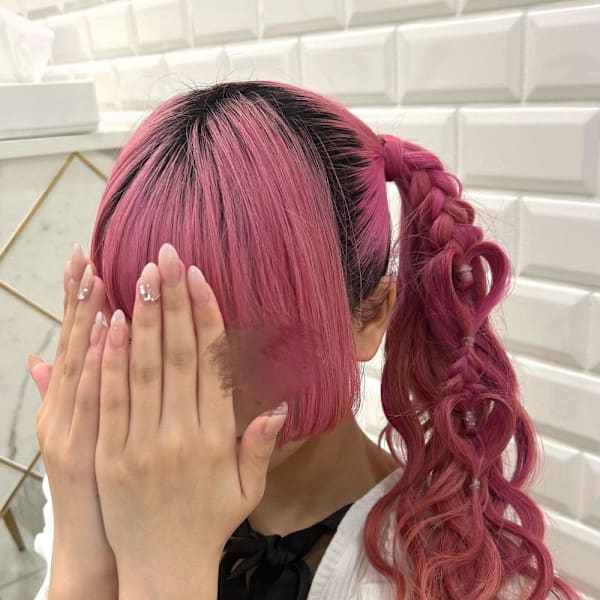 ふわふわ可愛い〜サイドポニー×2連ハート〜 *ひな*