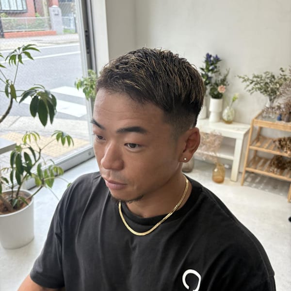 《花屋併設の美容院》メンズメッシュ/ハイライト|【花屋併設の美容院】mallow eve【マロウ イヴ】