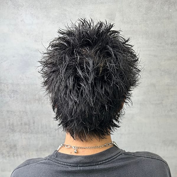 スパイキーショート ピンパーマ