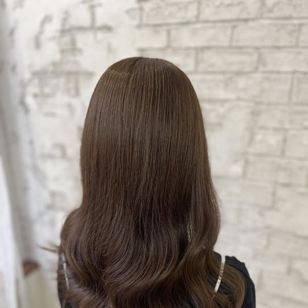 オリーブベージュ/池袋ブリーチなしダブルカラー