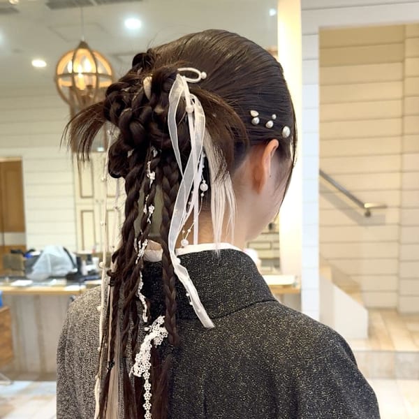 渋谷/ヘアセット/ホワイトグレージュ/デジタルパーマ