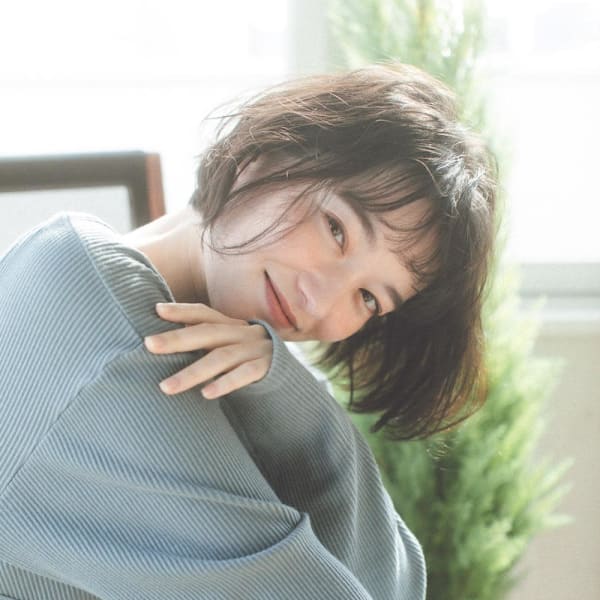 ショートボブ ナチュラル パーマ|hoNua.