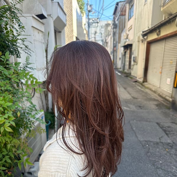 ミディアムレイヤー×レッドブラウン|PLAY