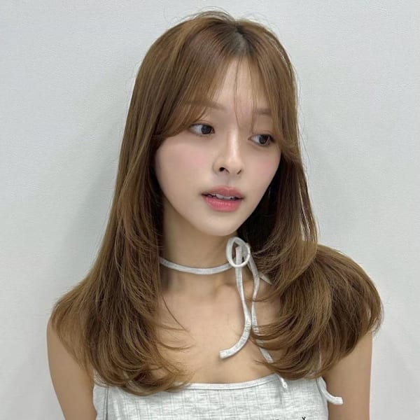 レイヤーカット前髪韓国ヘアくびれヘア|Euphoria 池袋東口駅前店