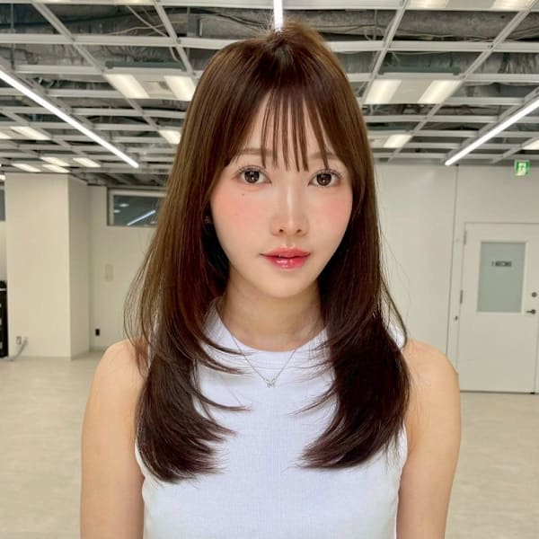 顔周りカット レイヤーカット 韓国へア |Euphoria 池袋東口駅前店