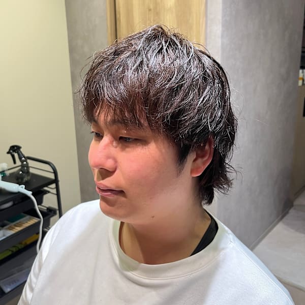 マッシュウルフ　スパイラルパーマ|Feerique hair salon