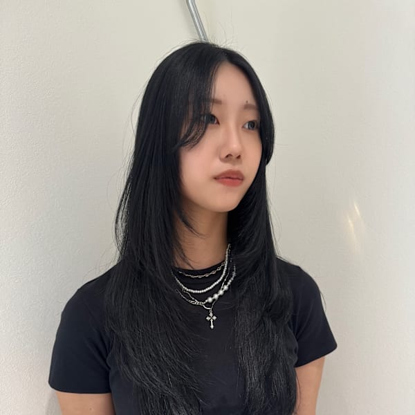 ザクザクレイヤーレイヤーカットブルーブラック