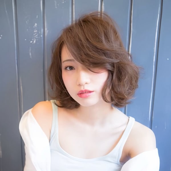 オトナの抜け感◆ゆるふわボブ