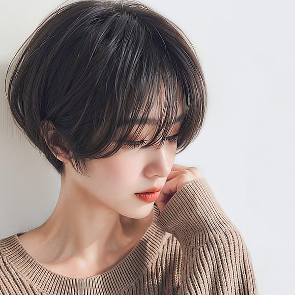 20代30代40代 ひし形愛され髪マッシュショート#41