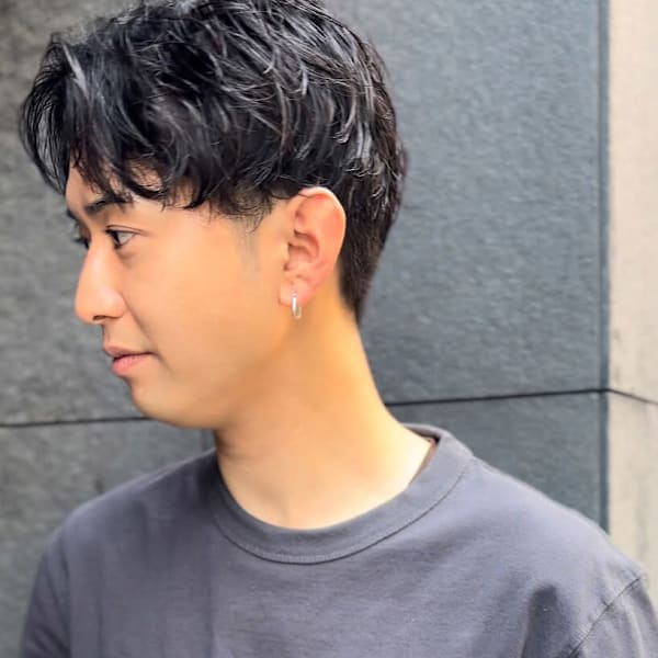 ジェントルショート*ニュアンスパーマ*メンズカット