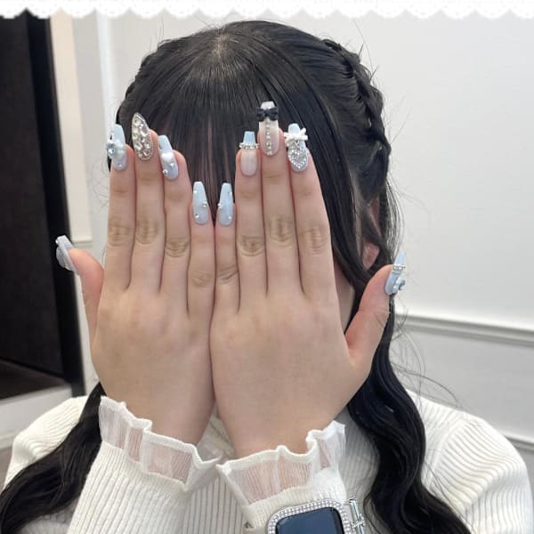 秋冬も大活躍!編み上げハーフツイン♪_ユウ