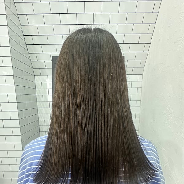 広島髪質改善ストレート 60代女性エイジング毛ロングスタイル
