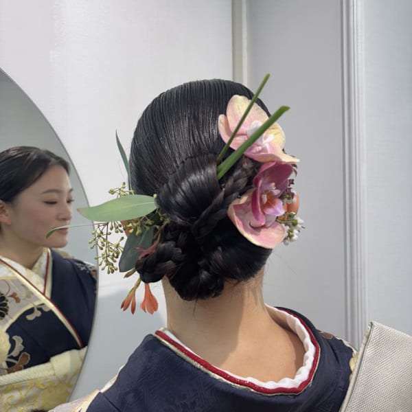 成人式/成人式ヘア/着物/振袖ヘアアレンジ/振袖着付け/振袖