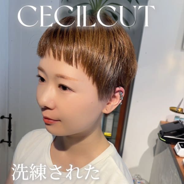 セシルカット/ショートヘア/ショートバング