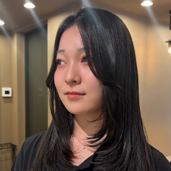 韓国風レイヤーカット/レイヤーカット/ロングレイヤー